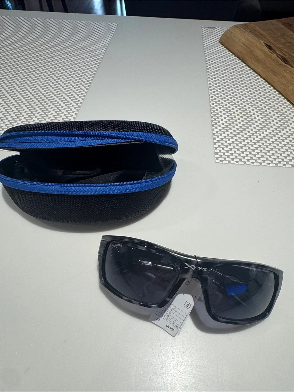 Men's Black Sunglasses with Protective Case